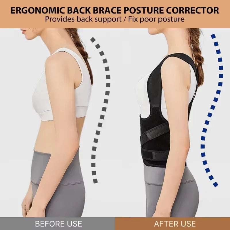 Back Brace and Posture Corrector for Men and Women Back Straightener Posture Corrector Scoliosis & Hunchback Correction Support